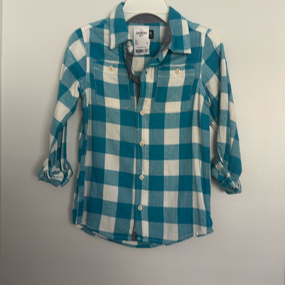 Boys Long Sleeve Button Up